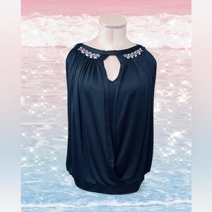 CACHE Black Y2k Party Tops With Studs Size XS